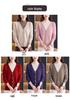 Chic Two-Piece Wool Sweater for Middle-Aged & Elderly Women, Versatile Autumn/Winter Top, Stylish Base Layer Mother's Wear.