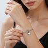 Trendy Heart Charm Women's Bracelet Stainless Steel Love Knot Snake Chain Bracelet Girls Birthday Mother's Day Gift 2026 New