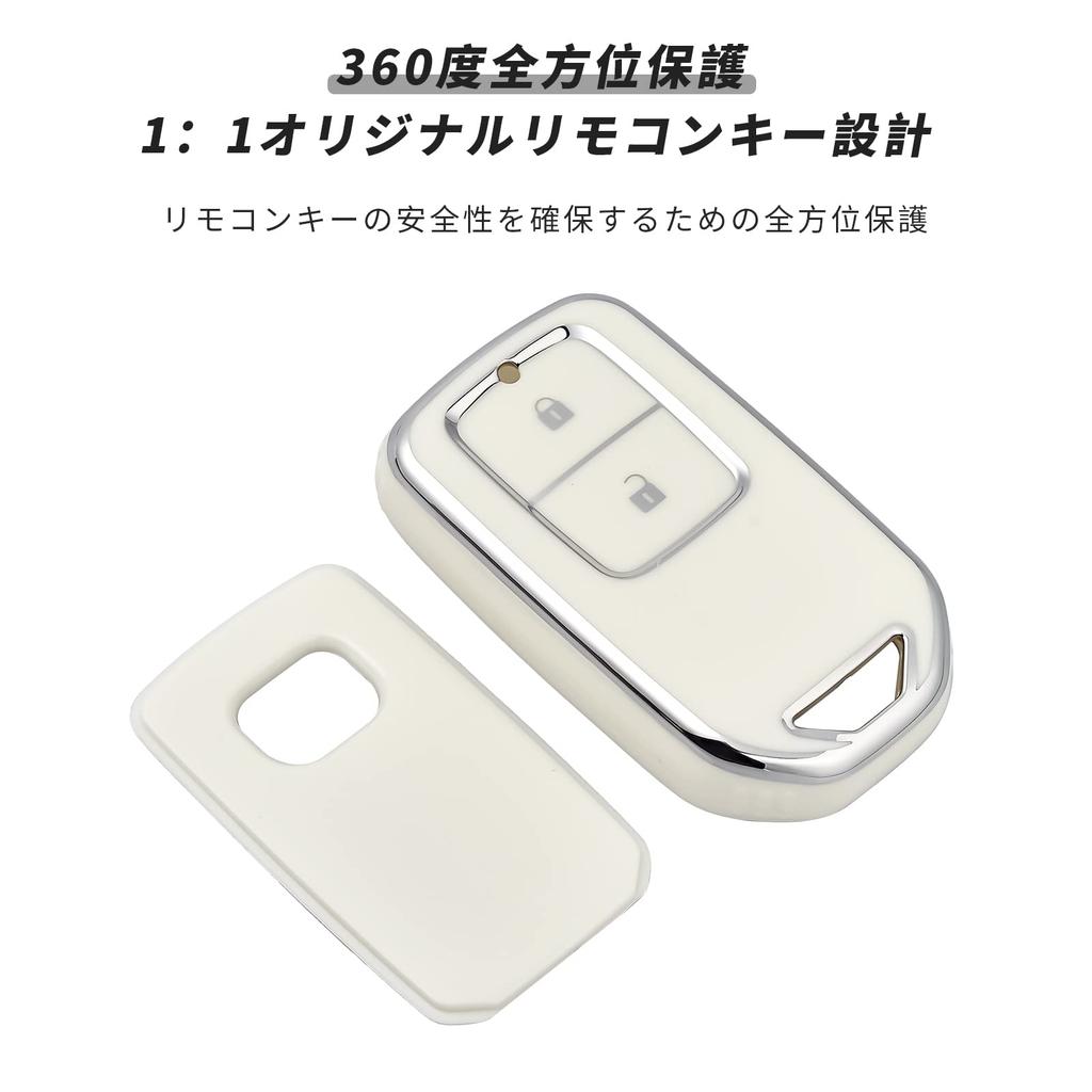 OFFCURVE Honda Key Fob Cover Compatible with Vezel, RU Series, New Freed, New Fit,