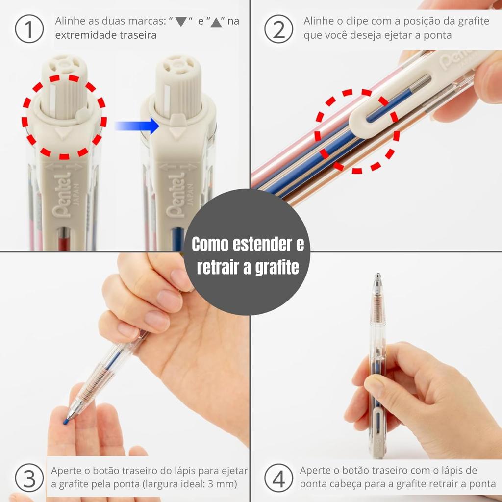 Pentel Art Multi 8 Färger XPH804 8, Stift,