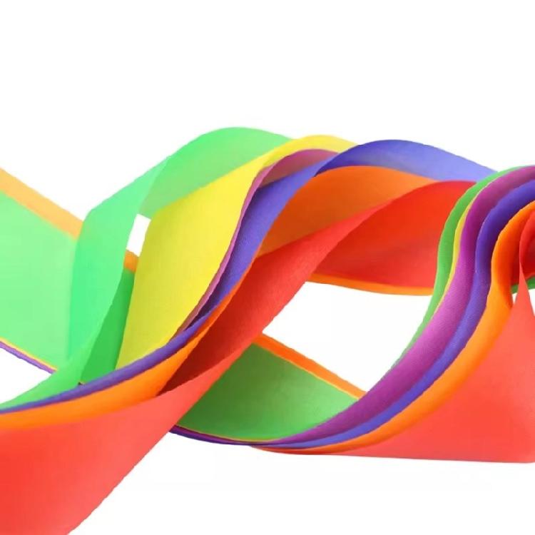 Conjunto de 12 Fitas de Ginástica Arco-Íris para Ginásio, Treino, Circo, Dança, Twirling