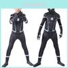 Splendido costume da cosplay di Spider-Man Homecoming nero, realizzato in materiale traspirante, per bambini e adulti.