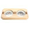Thermometure Humidity Meter Bath & Sauna Sauna Thermometer Wooden Indoor/Outdoor Hygrometer Steam Wood Sauna Room
