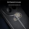For vivo X200 5G Case Litchi Texture TPU Flexible Phone Cover,Black