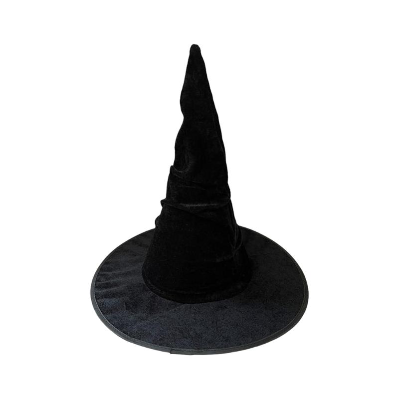 1Pc Halloween Wizard Hat Funny Witch Hat Witch Caps Wizard Costume Accessories for Carnivals Masquerades Party Cosplay