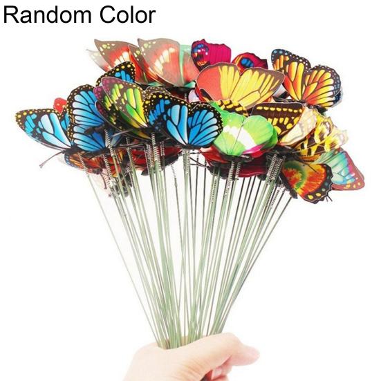 

15шт искусственная имитация бабочки колья сад двор растение газон украшения