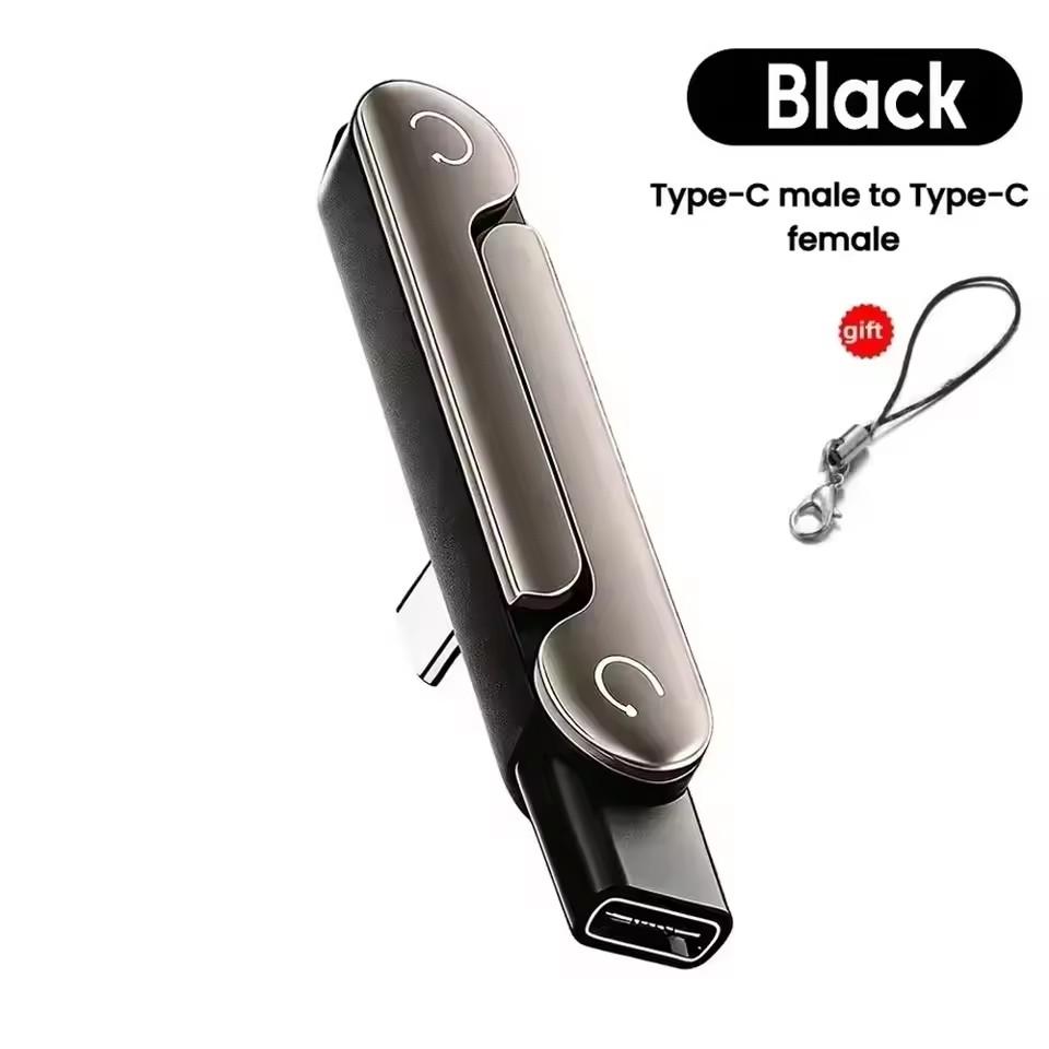 1/2/3PCS Type C Phone Charging Bracket Adapter 240W Fast Charging OTG Type-C Male to USB-C Female Converter With