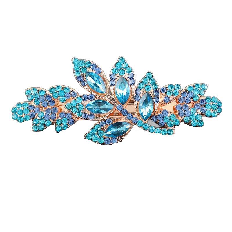 Koreanischer Kristall-Frühlingshaarclip: Elegantes, vielseitiges Damen-Pferdeschwanz-Accessoire