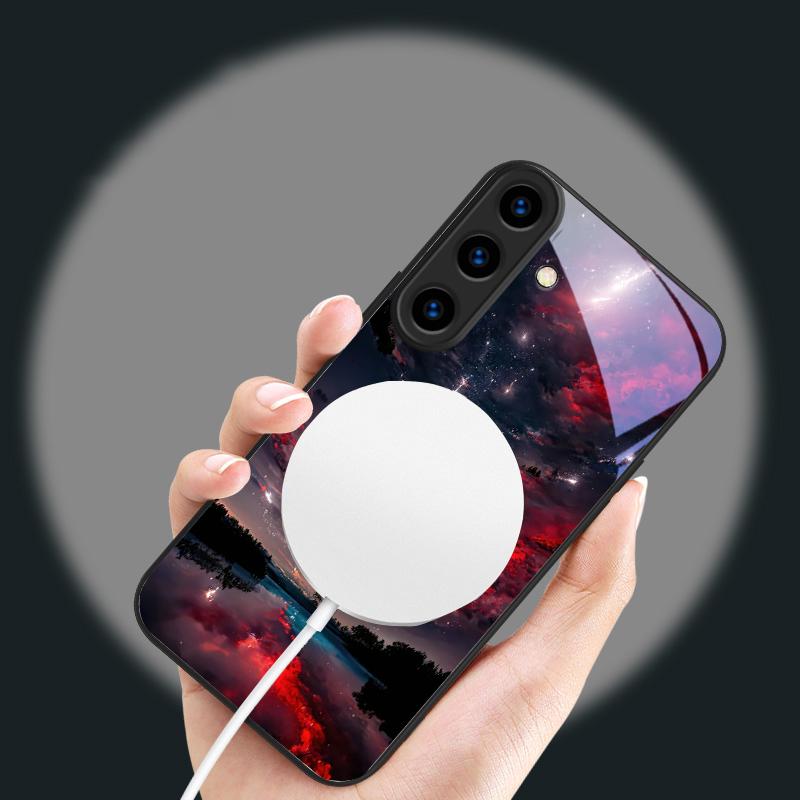 Deep night sky nebula suitable for Samsung Galaxy S26 S20 FE S21 S22+ S22 S23 Plus S24 Ultra S25 Edge 24 26 Glass Phone Case