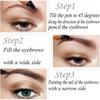 Microblading øyenbryn blyantfarge 4 spisser flytende bryn tatoveringspenn 5 farger maling sminke vanntett