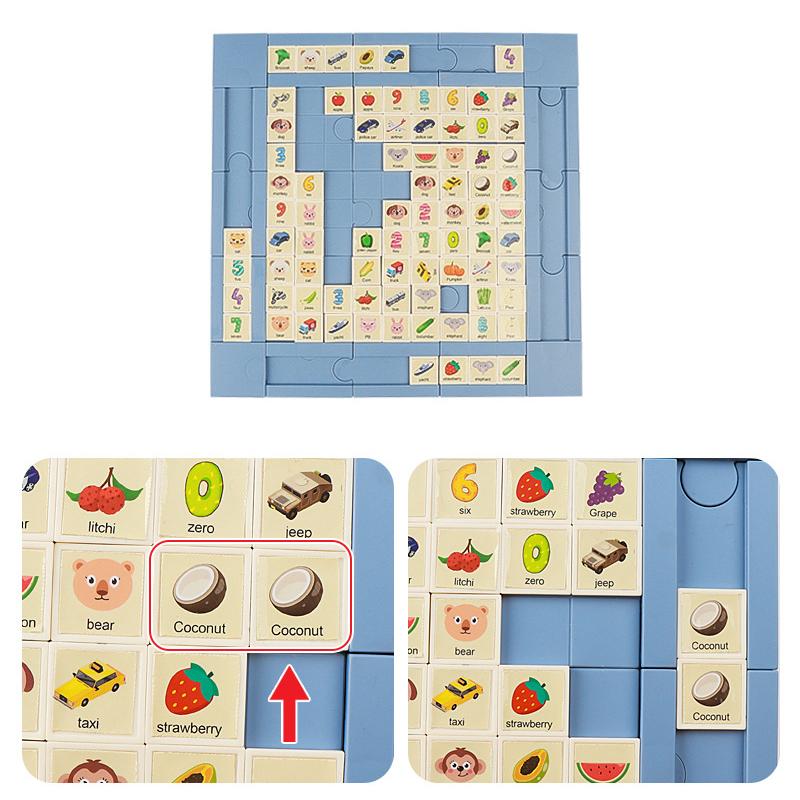 Kids Linking Game Wooden Toy Enlightenment Logical Thinking Training Educational Toys Birthday Gift