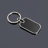 Black Square Keychain Keyring Metal Car Key Holder
