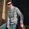 NVG·YOUNG Men's Fair Isle Crewneck Wool Blend Sweater