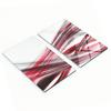 Set of Two Glass Kitchen Boards Abstract Lines 2x30x52 Cm