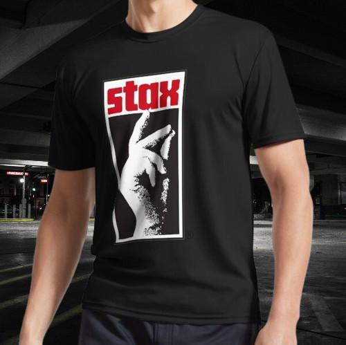Stax Label Aktives Logo T-Shirt Lustige Größe Mode Amerikanisches T-Shirt