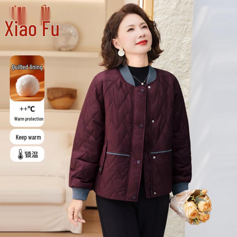 

Women s Quilted Stand-Collar Padded Winter Jacket 2XL