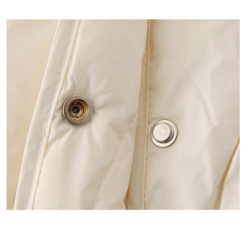 Módní zimní V-výstřih Zesílená péřová bavlněná vesta Bunda Dámská bez rukávů Jednobarevná Ležérní Jednoduchá Elegantní Tílka Volná Vesta Oblečení