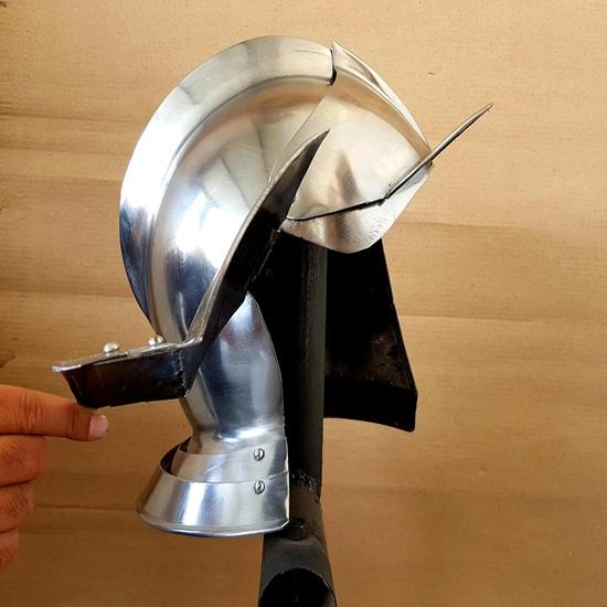 Medieval Close Armet Knight Helmet Warrior Gear Ancient Close Knight Helmet Decorative Gift for Him