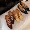 Luxus Rom Schuhe Damen Elegant Flache Schuhe Sommer Neu Spitzschuh Retro Schuhe Designer Kleid Walking Ballerinas Mujer Zapatillas