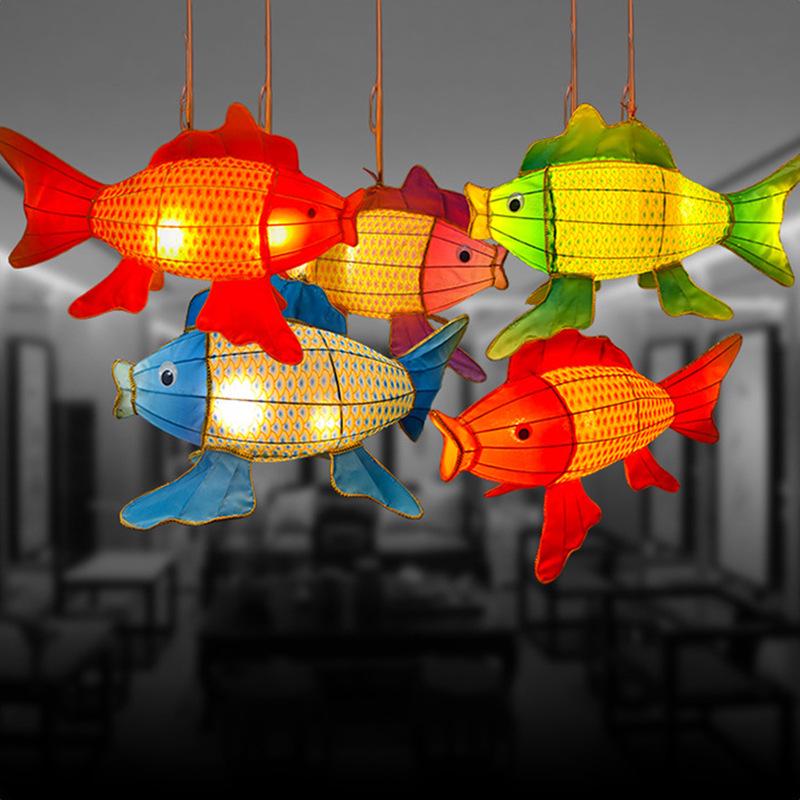 Outdoor Waterproof Koi Fish Lantern – Creative Luminous Decoration for Shopping Malls, Scenic Areas, and Commercial Streets.