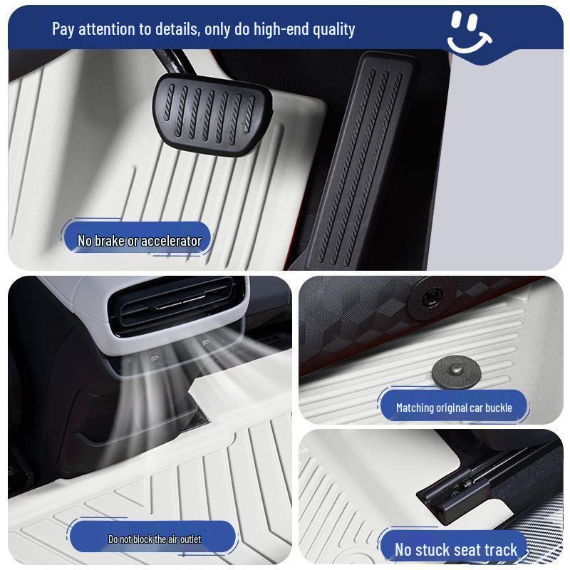 Durable, Waterproof, Multi-Color TPE Car Floor Mats for All Models - Original Color, Full Coverage