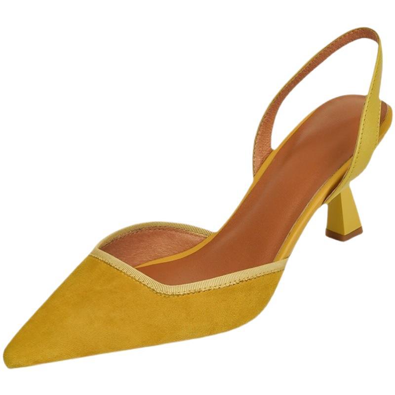 French elegance~ temperament bag head sandals women 2025 new summer fairy wind back strap with skirt high heels women