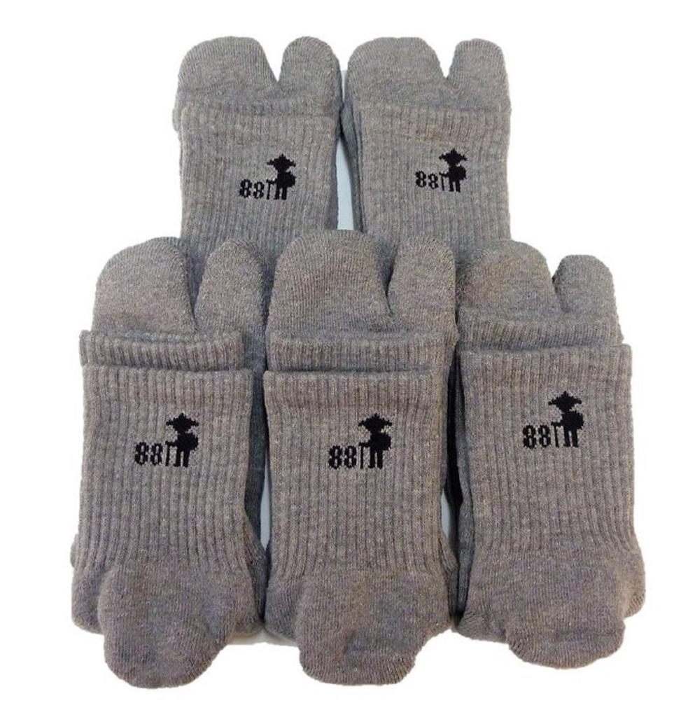 Walking Set Thick [5Sense] Pilgrimage, 5-Pair (Men's), (Gray)