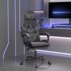Vidaxl Obrotowy Fotel Gamingowy Z Podnóżkiem, Czarno-Szary