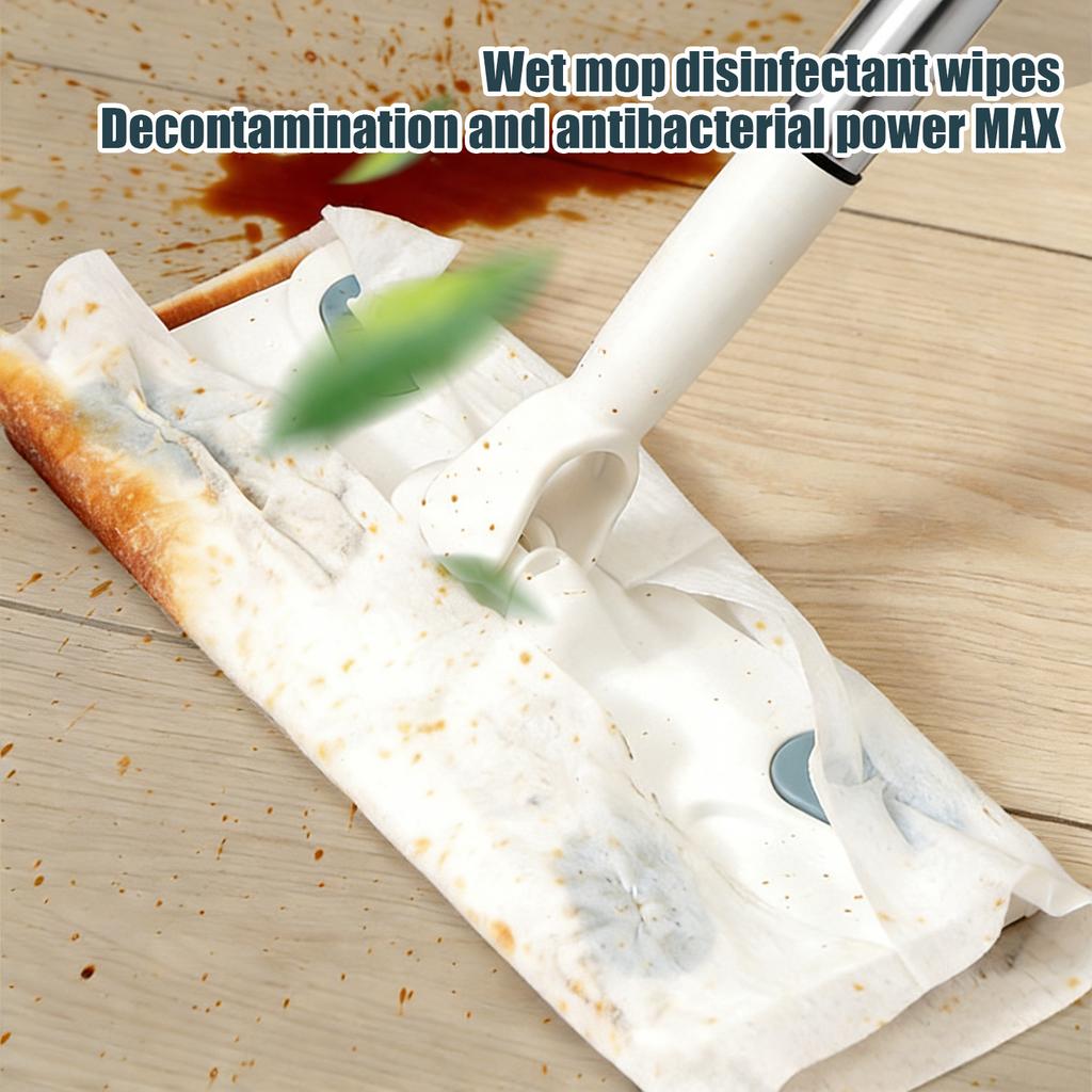 Electrostatic Dusting Mop, Disposable Multi-functional Wet And Dry Floor Mop,Includes Wet Wipes (100ml) Suitable  Hotels, And Offices.