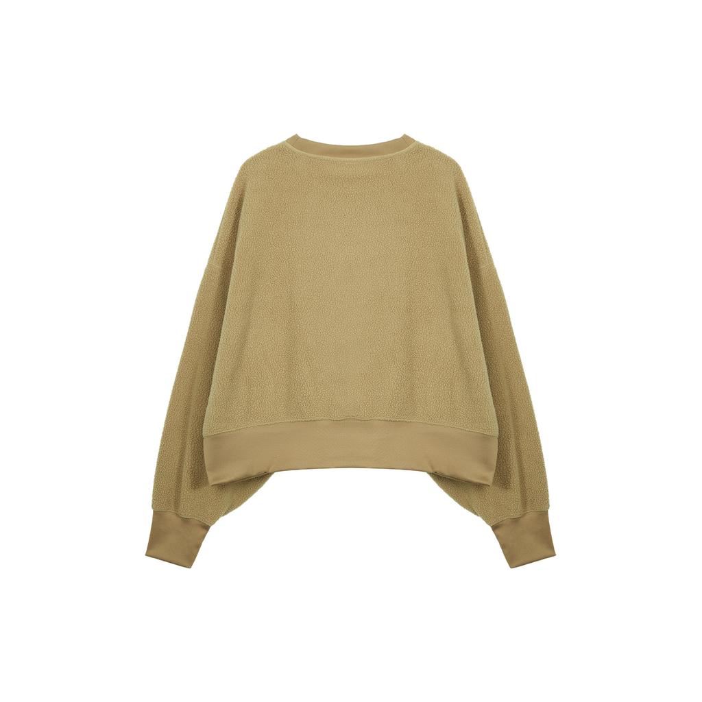 Nike Sweatshirts Women's Camel Crew Neck Moderate Regular DQ6845-258