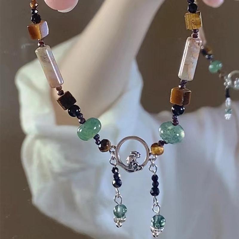 Unique Tibetan Style Bracelets with Niche Design and Unique Temperament, Pure Handmade Beaded Pendant, Bracelet, and Bracelet