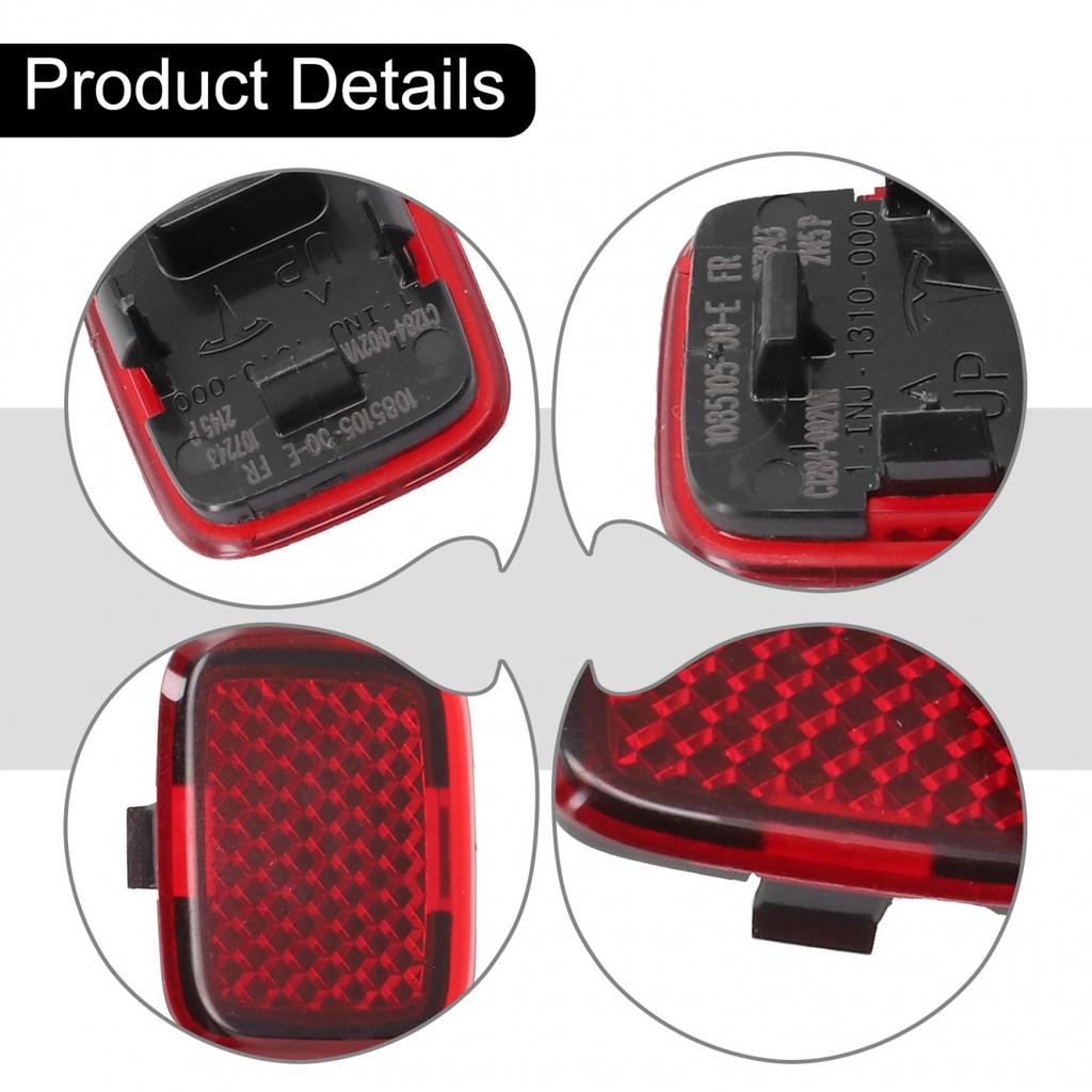 1Pcs Front Reflector Lamp Door Light For Tesla Model 3 M3/2017-2022,1085105-00-E