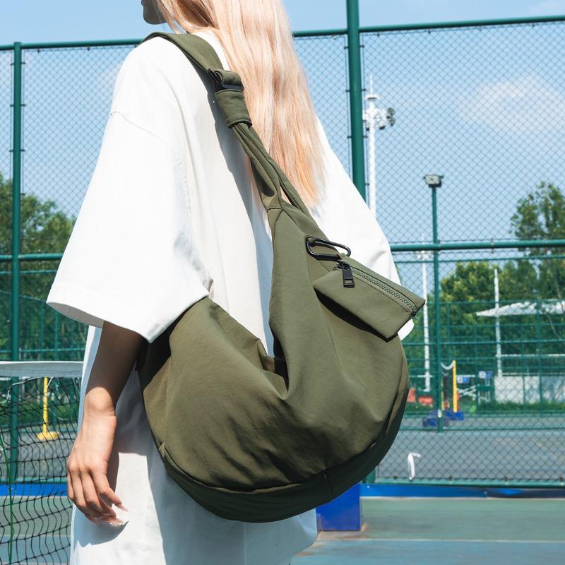 Lässige Dumpling-Tasche mit großem Fassungsvermögen, modische Nylontasche, neue Umhängetasche, Tasche für Studentinnen