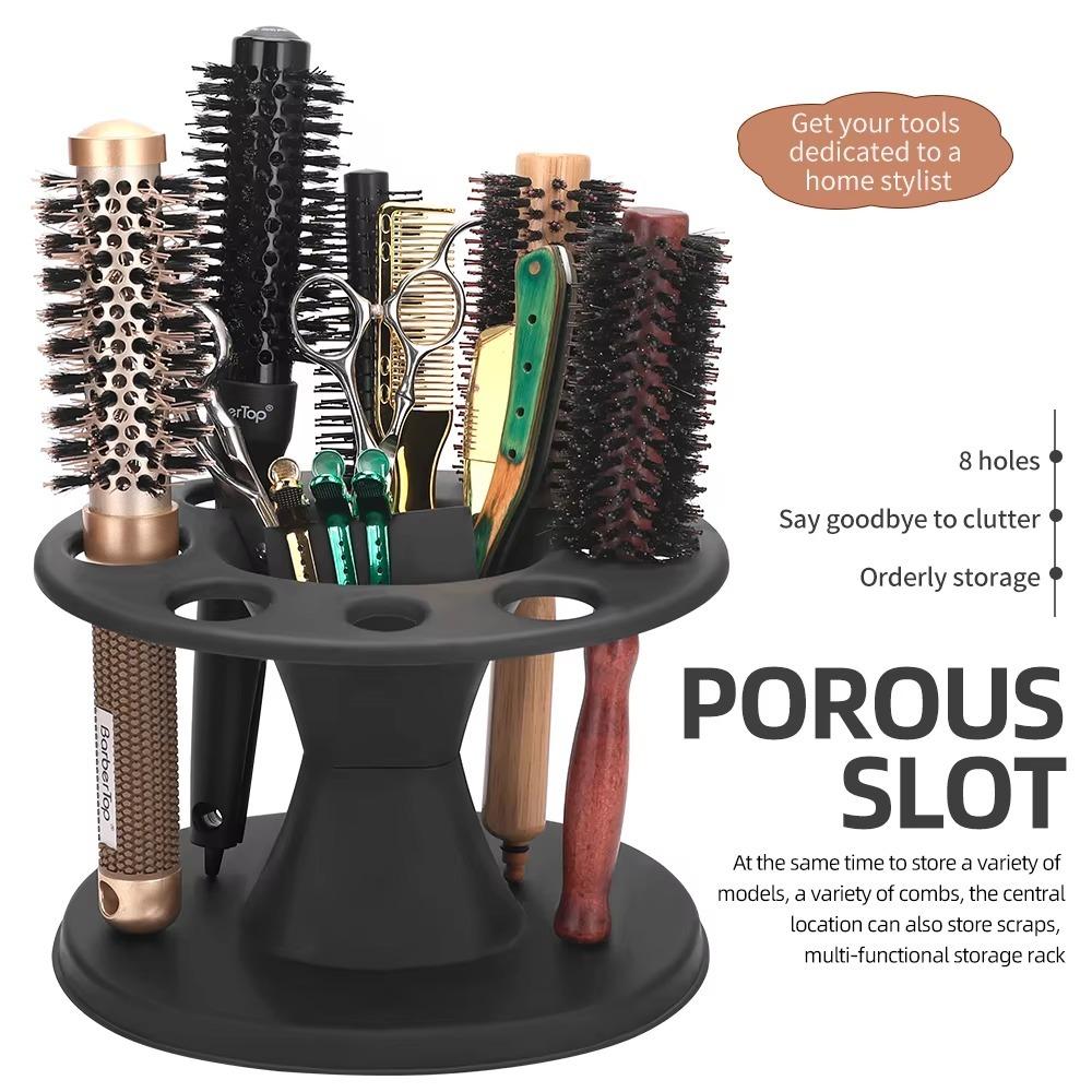 Holes Combs Organizer Rack Hairdressing Tool Comb Storage Stand Durable Hair Styling Holder