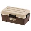 Large Capacity 900ml Container Lunch Box, Single Tier, for Men (Beige X Brown)