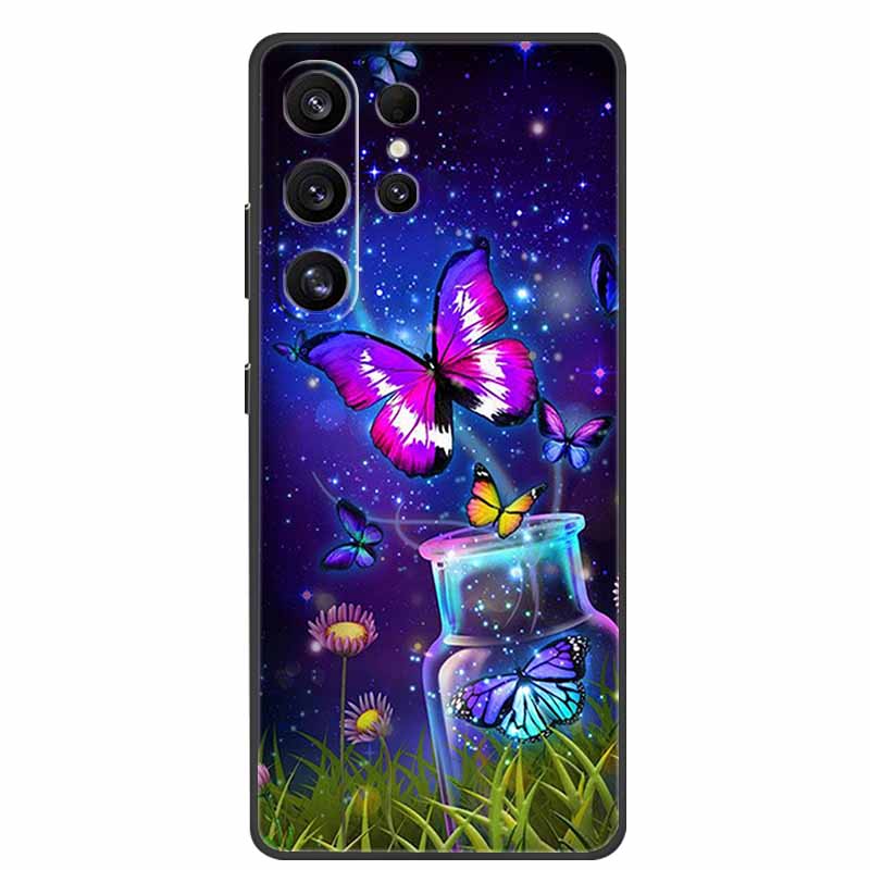 For Samsung Galaxy S26 Ultra Case Luxury Soft Silicone TPU Phone Cover for Samsung S26 Ultra S26Ultra 5G Cartoon Protective Case