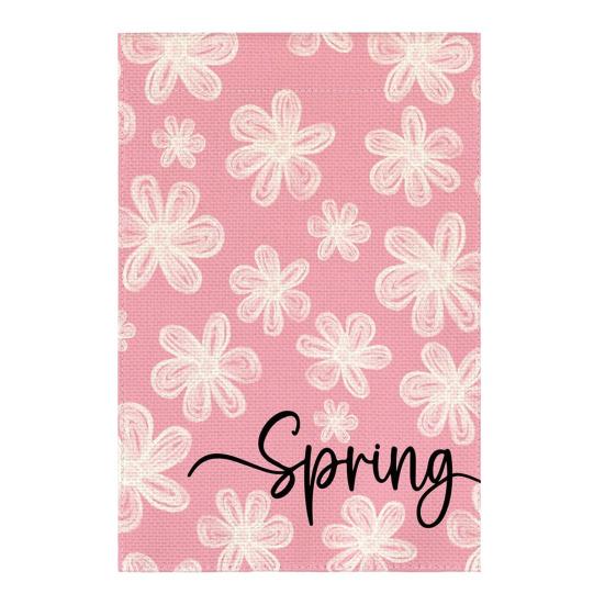 Spring Summer Floral Garden Flag 12x18 Inch Vertical Double Sided Colorful