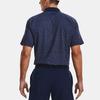 Under Armour Solid Color Casual Short Sleeve Polo Shirt Men Tops Midnight-Navy 1377294-410