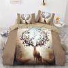Hot Luxury Style Galaxy Deer Bedding Western Animal Bedspread Set 3D Pet Cats,horses Duvet Cover Sets Dropshipping Customized