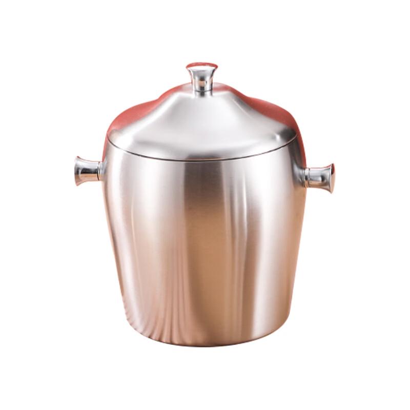 MDNG Drum-shaped Stainless Steel Ice Bucket