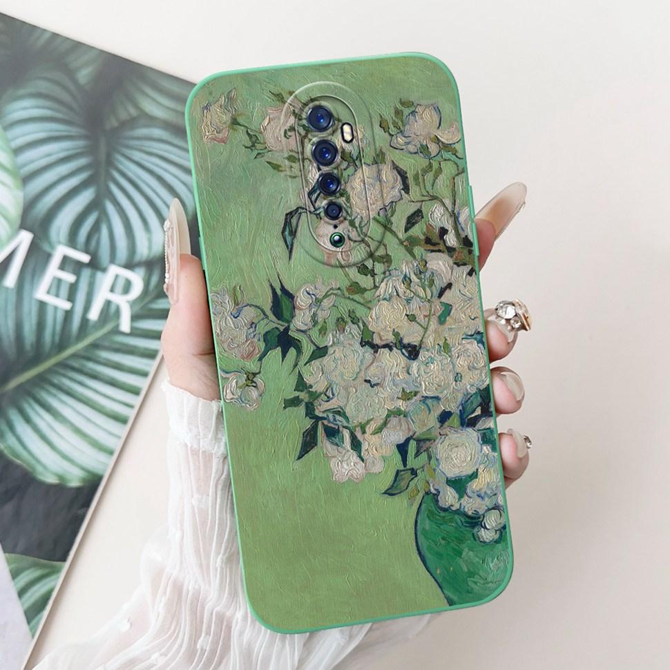 For Oppo Reno 2 2F Case Cute Rabbit Painted Cover Soft Silicone TPU Phone Cases For Oppo Reno2 F Reno 2F Back Cover Funda