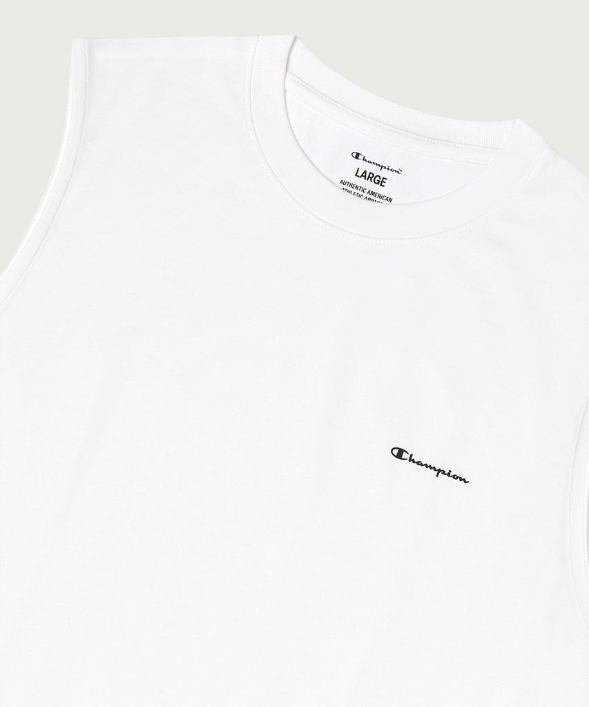CHAMPION [2-Pack] Relaxed Fit Crew Neck Cool Sleeveless White/Black