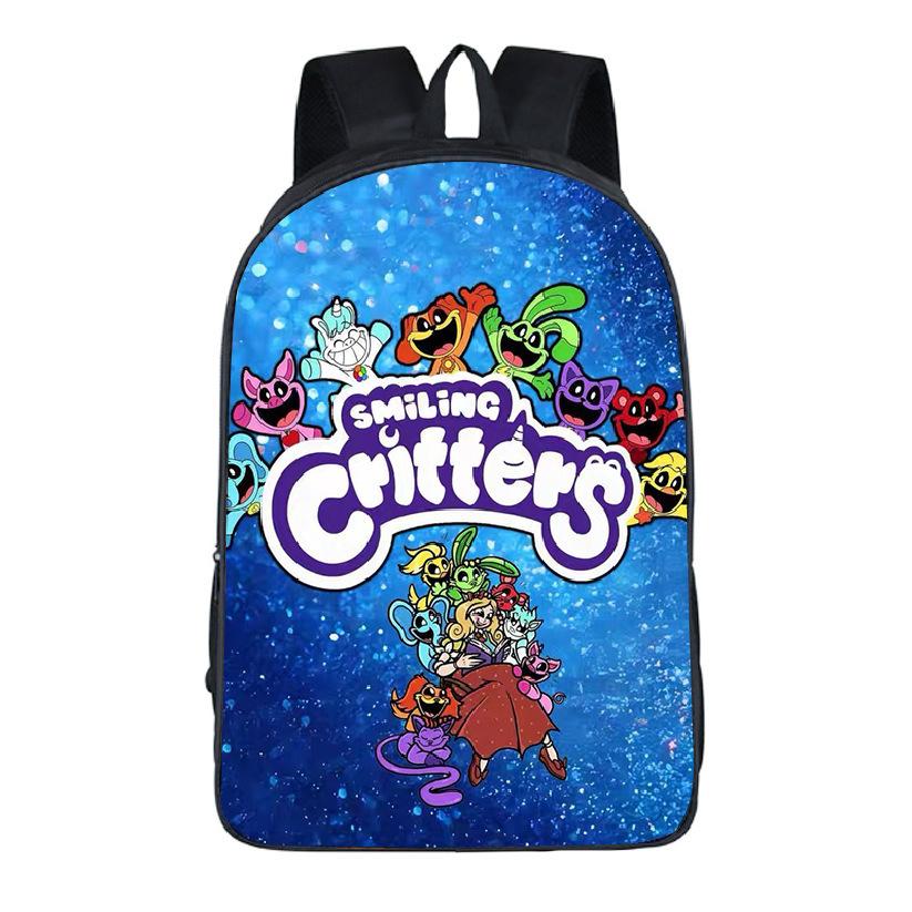 Smiling Critters Horror Bobby Smiling Animals Student Bag Kids Backpack