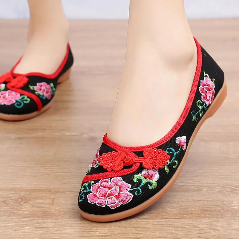 women fashion sweet light weight spring & summer anti skid dance loafers lady retro comfort office work shoes ab501
