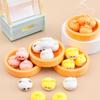 8Pcs Mini Cartoon Steambox Animal Miniatures Resin Breakfast Ornaments Fairy Garden Decoration Micro Landscape*-*&