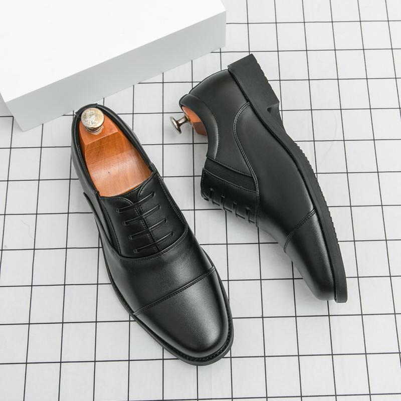 Fashion Autumn Winter Texture Simple Comfortable Lightweight Non-slip Men's Vintage Leisure Men's Luxury Business Office Oxford Shoes