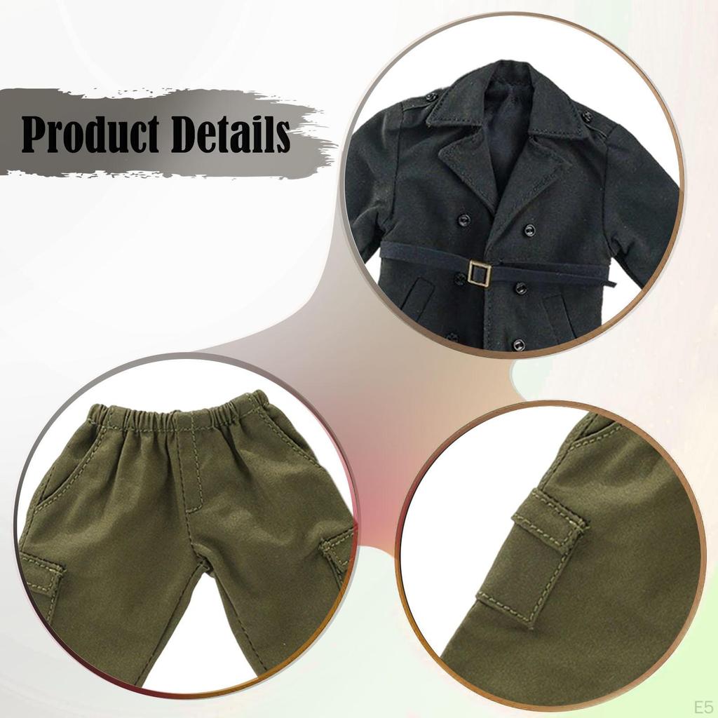 1/10 Male Clothes Dress up Accessories Doll Premium Trendy Easy to Wear Fashion Miniature