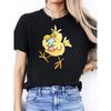 Casual T-Shirts for Women And Men Featuring an Adorable Yellow Chick with an Easter Egg, Designed with a Charming Easter Theme