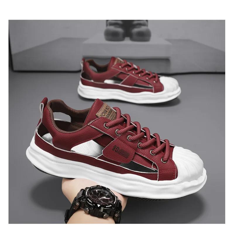 Fashion Bread Shoes Leaky New Sports Shoes Casual Shoes Trendy Shoes2025Summer Breathable Season Comfortable Sneaker