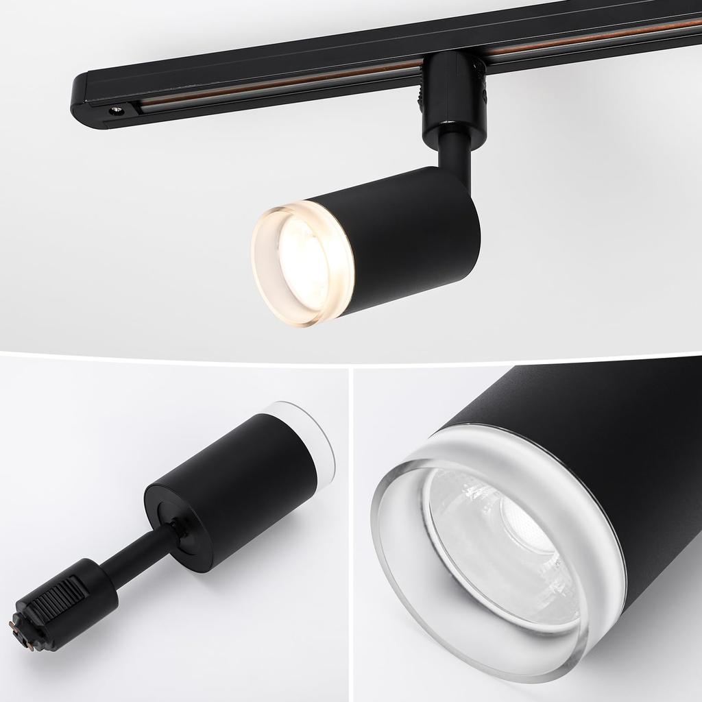 szbritelight Integrated LED Spotlights for Lighting Rails, 60W Equivalent (8.8W Power Consumption), 800lm, Warm White (3000K), Built-in LEDs, Duct